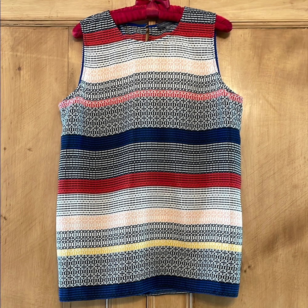 Vince Camaro Colorful Striped Sleeveless Top